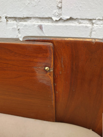 Mid Century Modern Danish Inspired Bentwood Sofa