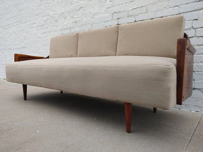 Mid Century Modern Danish Inspired Bentwood Sofa