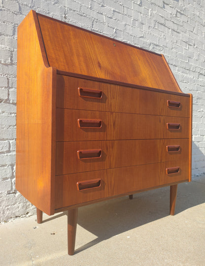 Mid Century Modern Scandinavian Teak Secretary