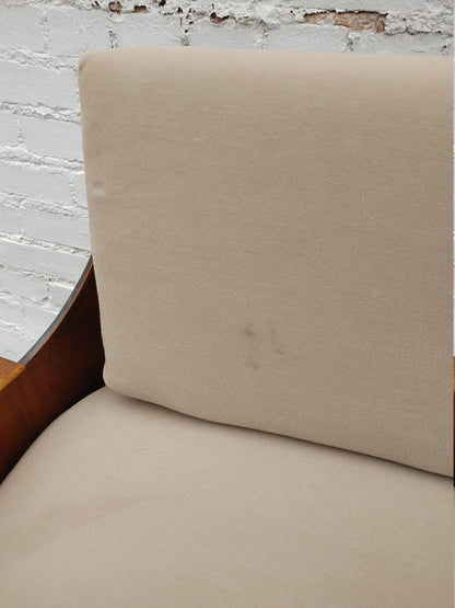 Mid Century Modern Danish Inspired Bentwood Sofa
