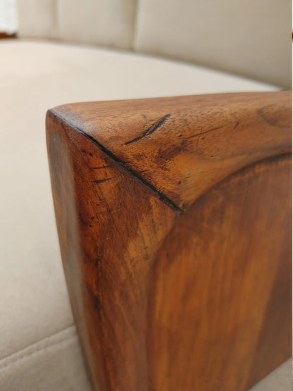 Mid Century Modern Danish Inspired Bentwood Sofa