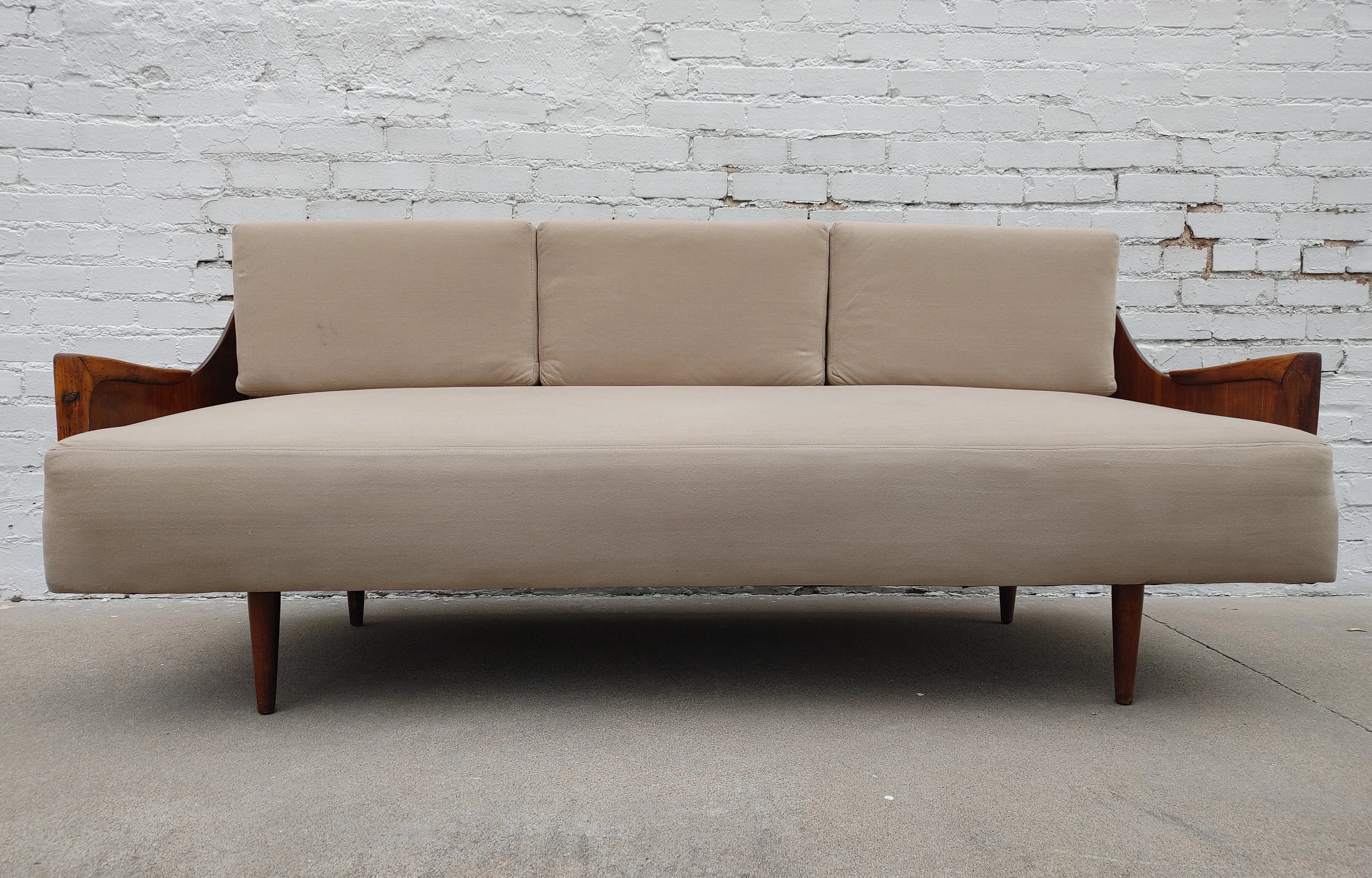 Mid Century Modern Danish Inspired Bentwood Sofa