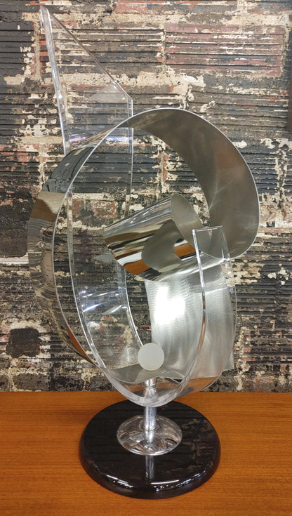 Schlomi Haziza Acrylic and Stainless Steel Sculpture