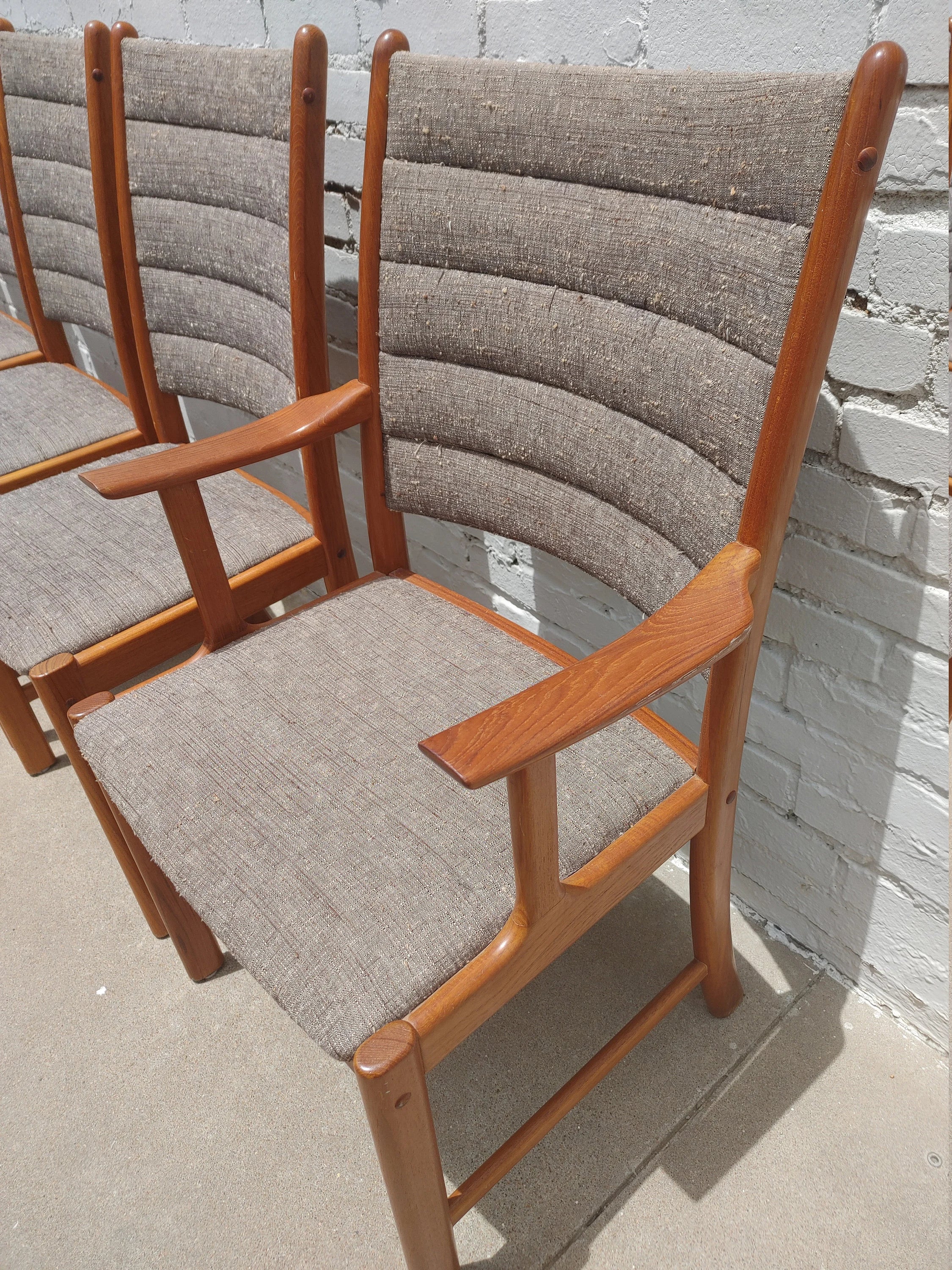 Mid Century Modern Danish Teak Dining Chairs