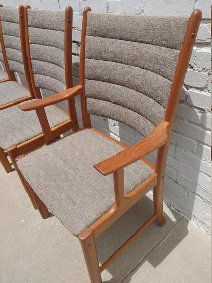 Mid Century Modern Danish Teak Dining Chairs