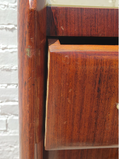 Italian Rosewood Herringbone Pattern Dresser