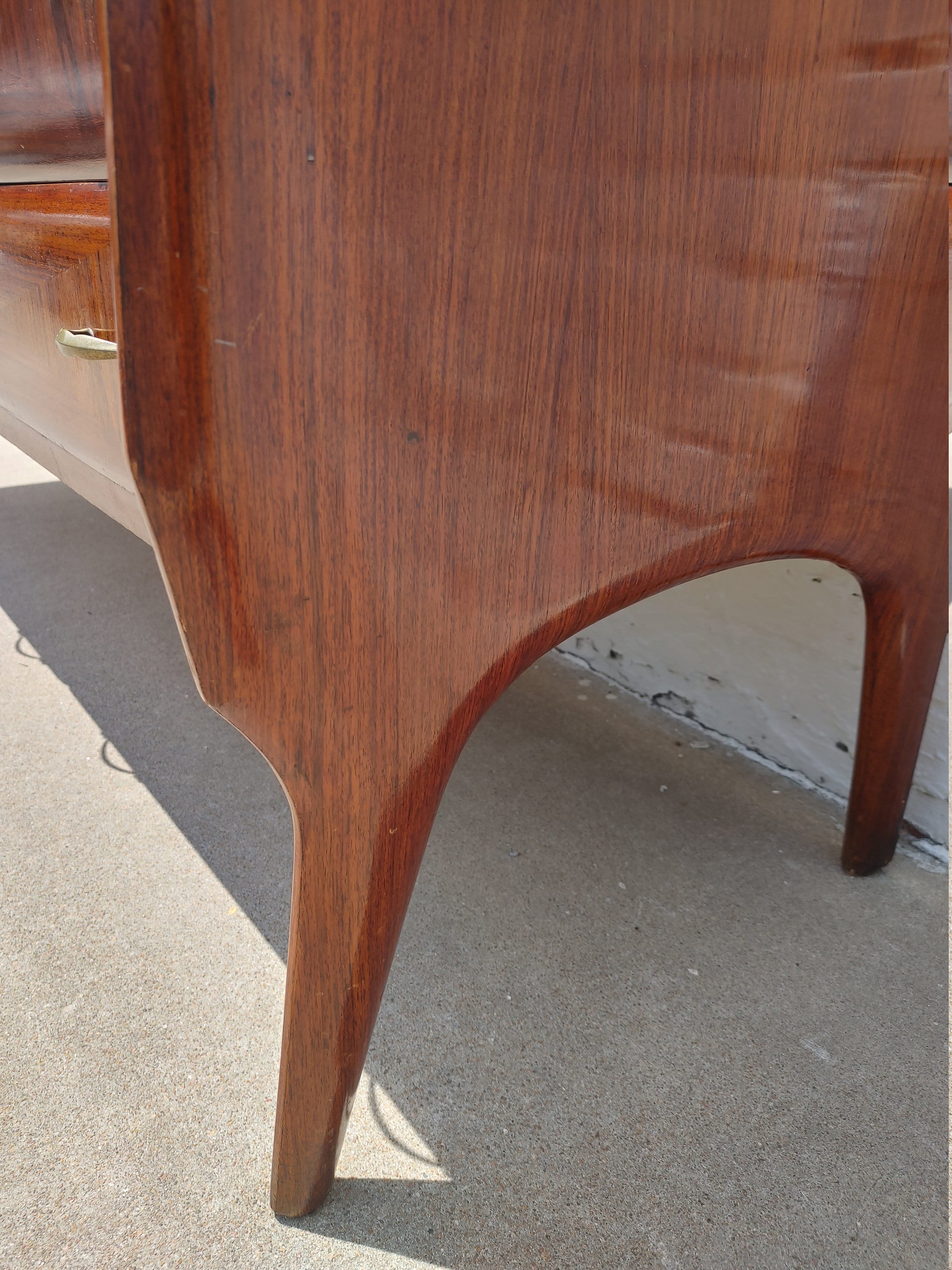 Italian Rosewood Herringbone Pattern Dresser