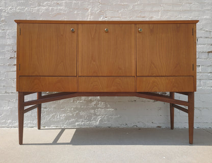Mid Century Modern Danish Inspired Teak and Oak Cabinet