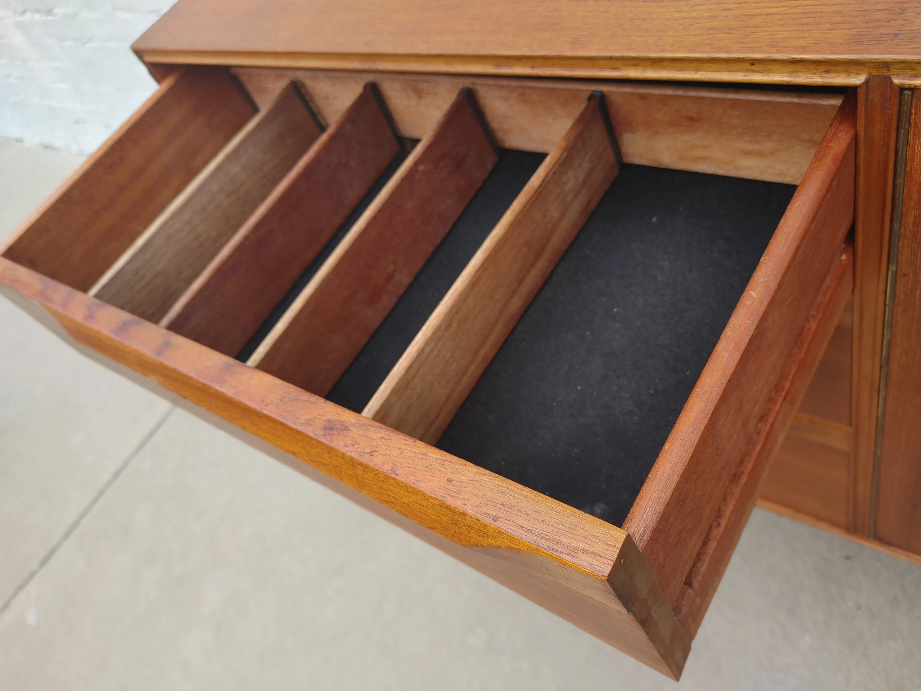 Mid Century Modern Danish Inspired Teak Credenza