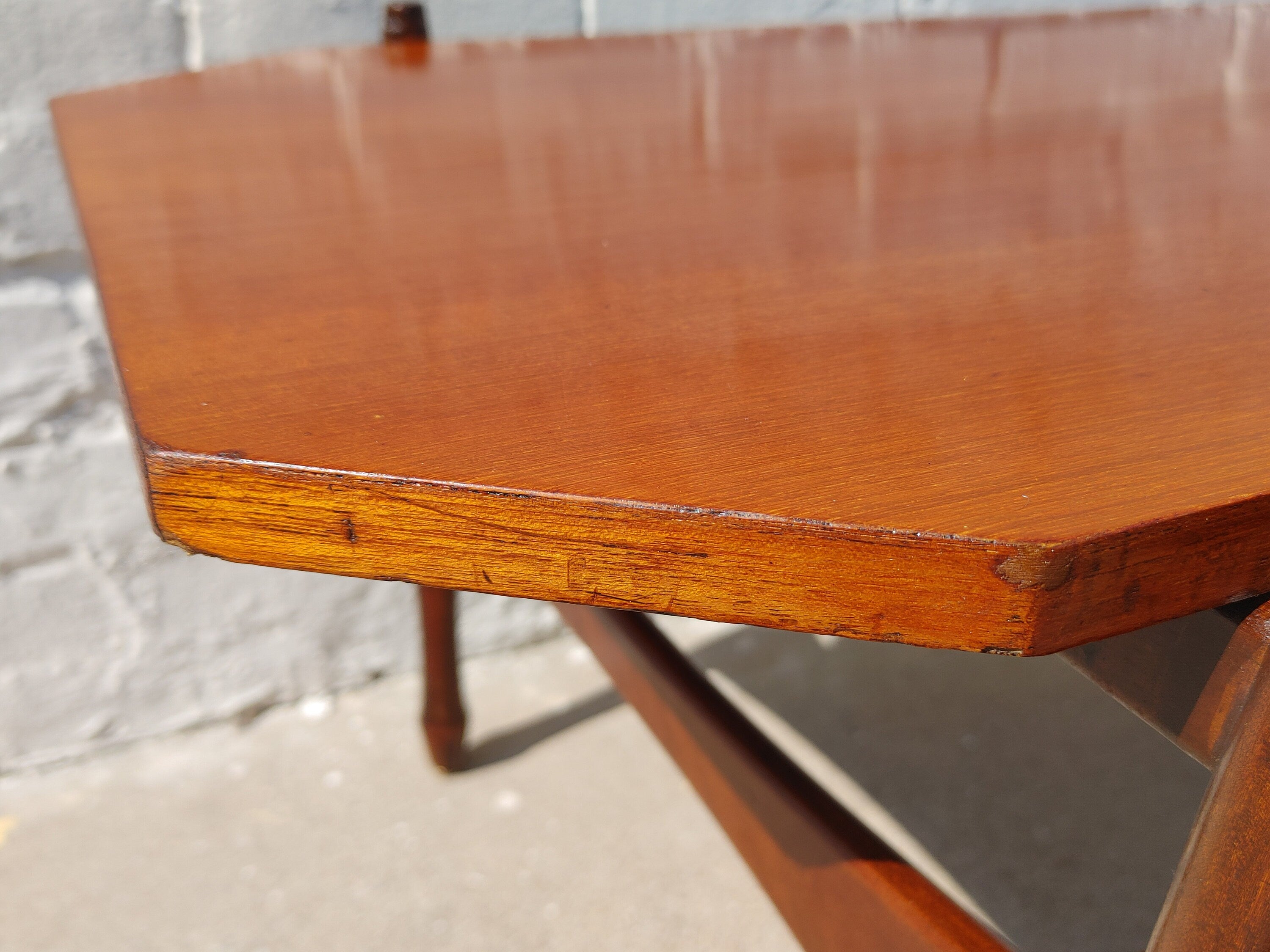 Mid Century Modern Italian Teak Dining Table
