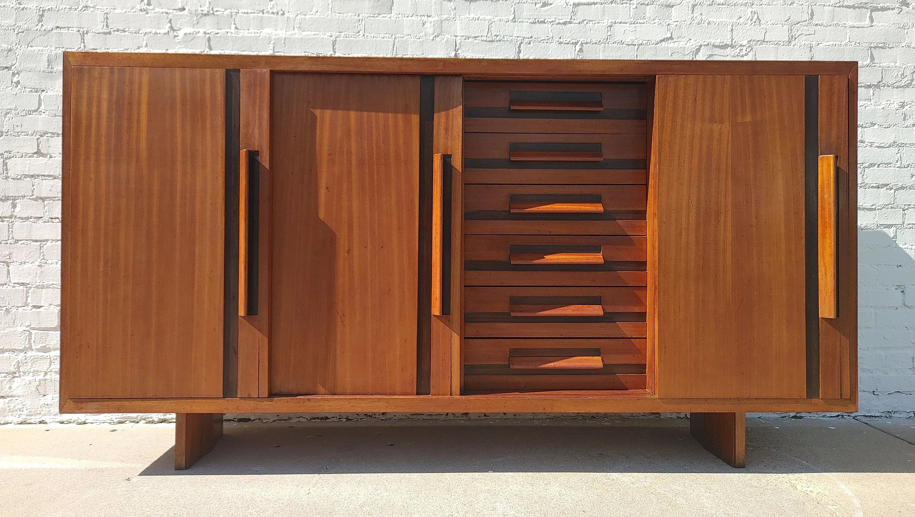 Mid Century Modern Italian Modern Teak Cabinet