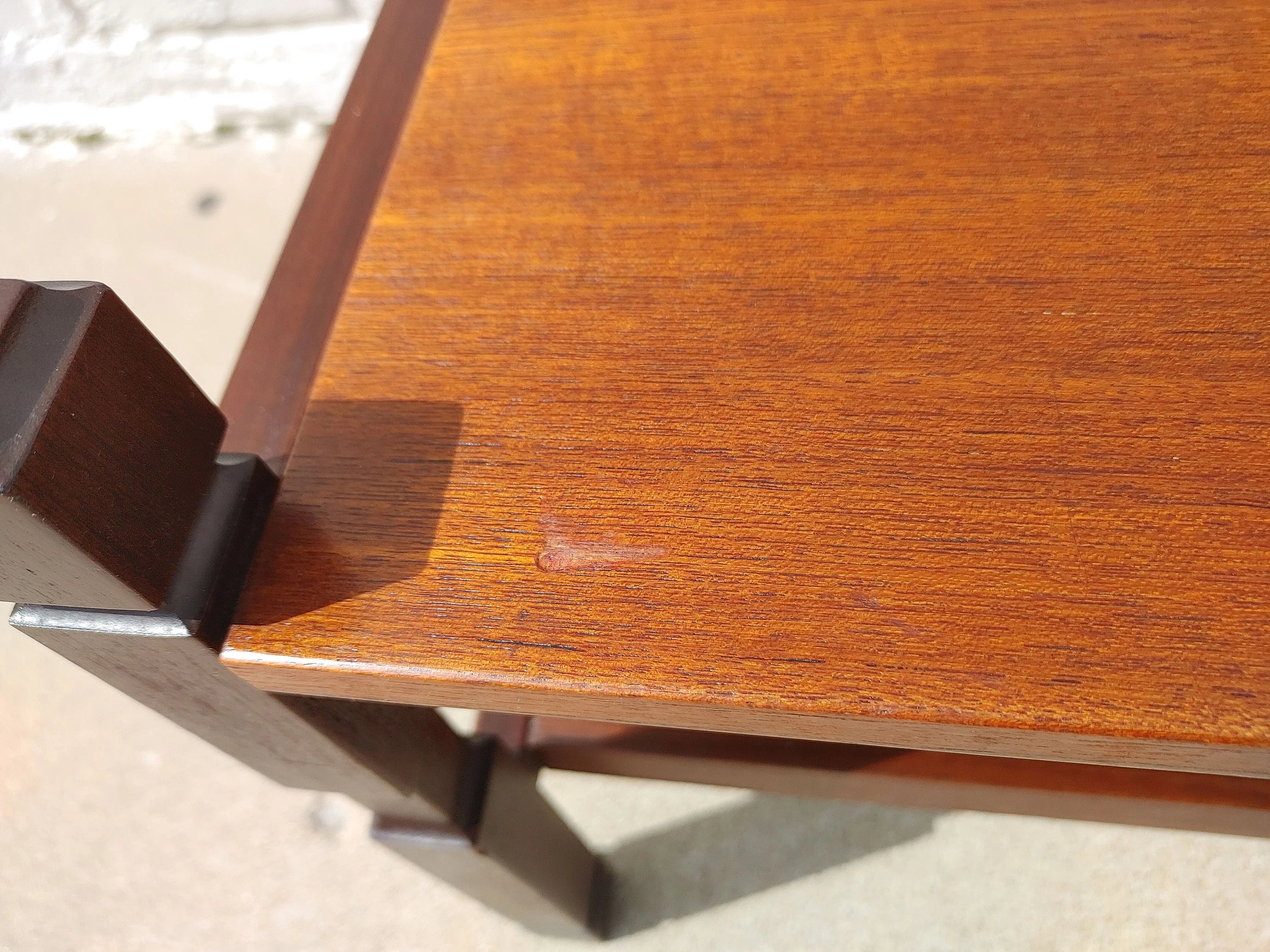 Mid Century Modern Italian Modern Teak Coffee Table