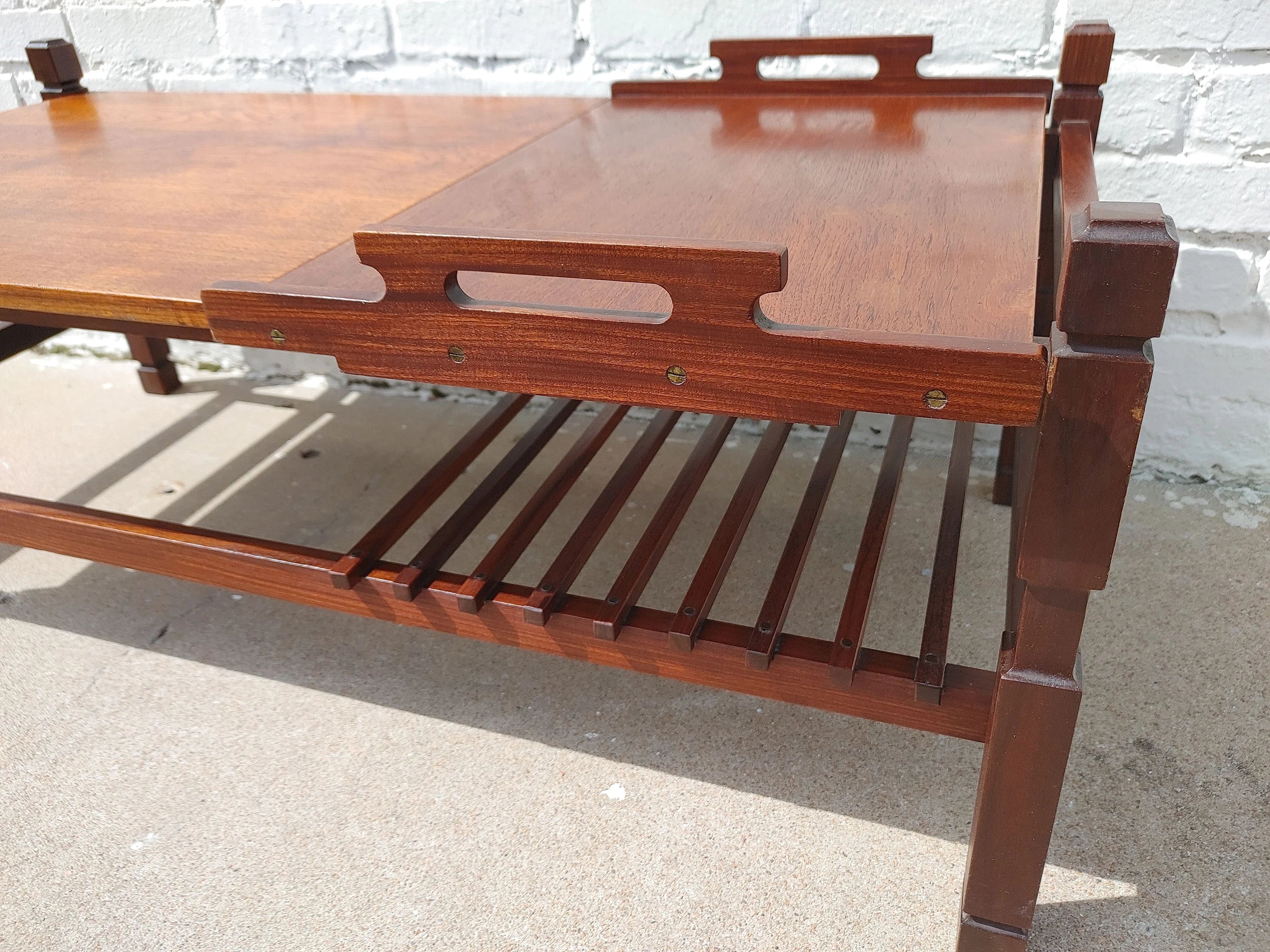 Mid Century Modern Italian Modern Teak Coffee Table