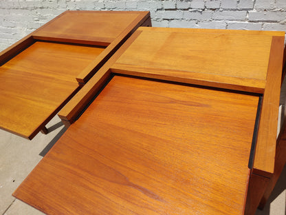 Mid Century Modern Danish Teak Desks by Christian Hvidt