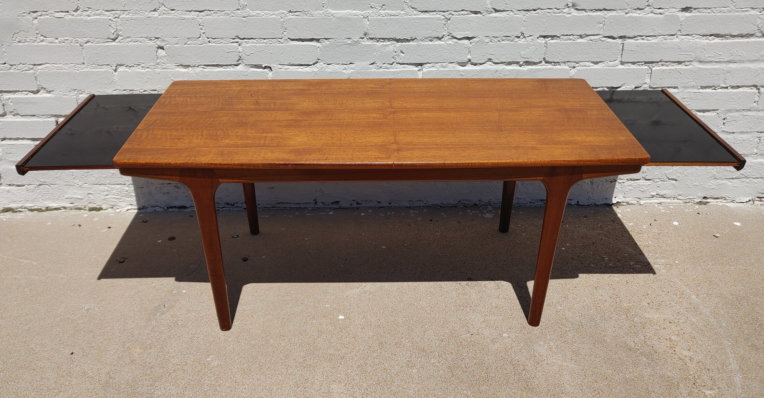 Mid Century Modern Teak Extendable Table by McIntosh