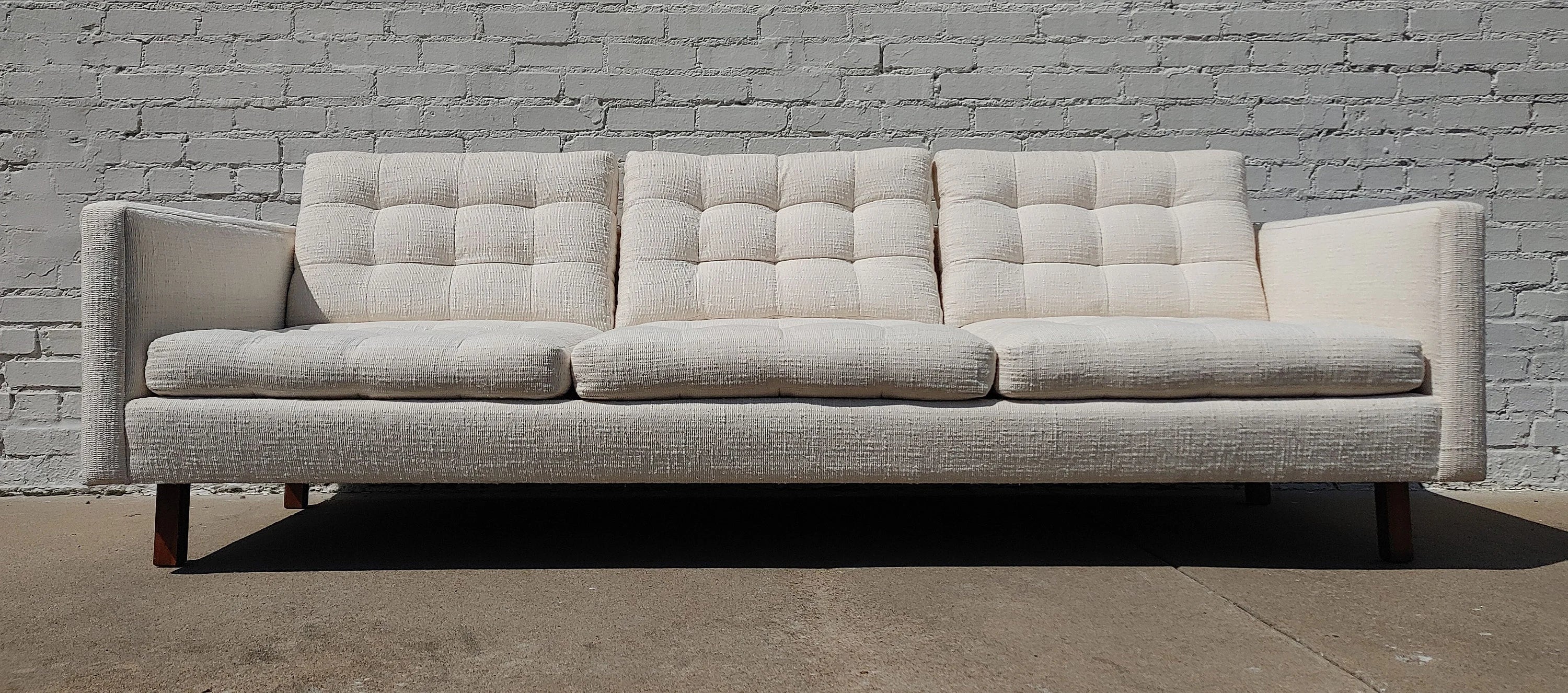 Mid Century Danish Modern Tufted Sofa
