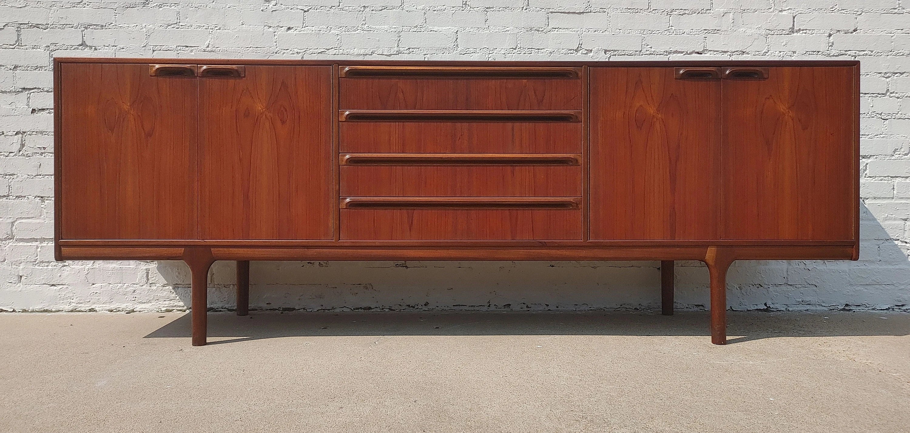 Mid Century Modern Teak English Sideboard by McIntosh