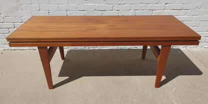 Mid Century Danish Modern Escalator Coffee Table by Trioh
