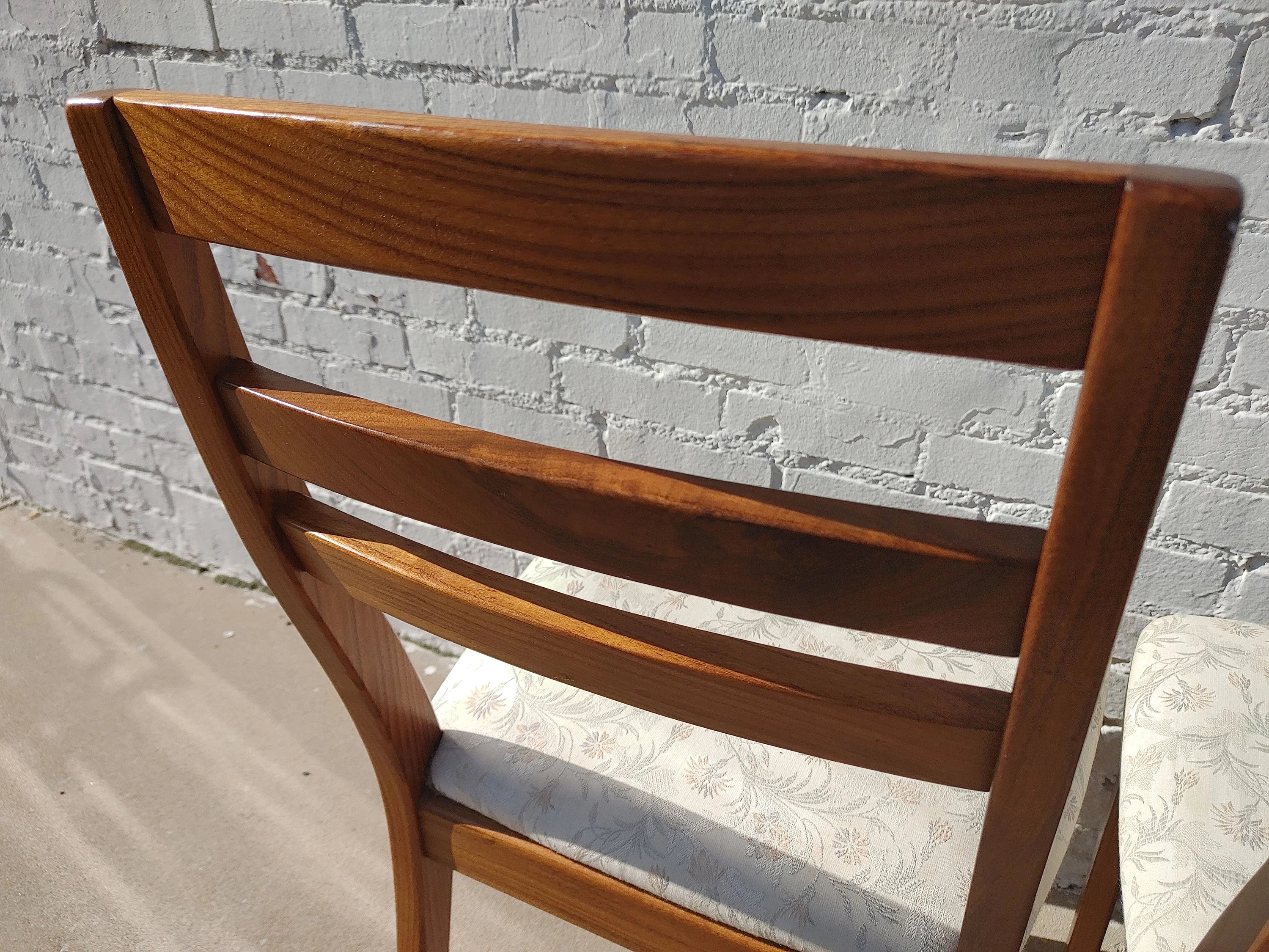 Mid Century Modern Teak English Dining Chairs