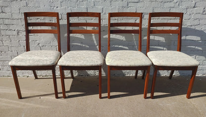 Mid Century Modern Teak English Dining Chairs