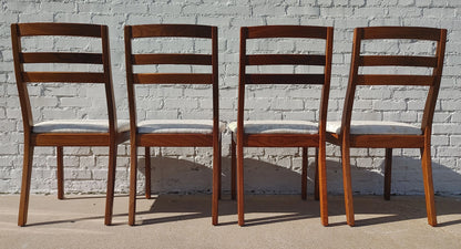 Mid Century Modern Teak English Dining Chairs