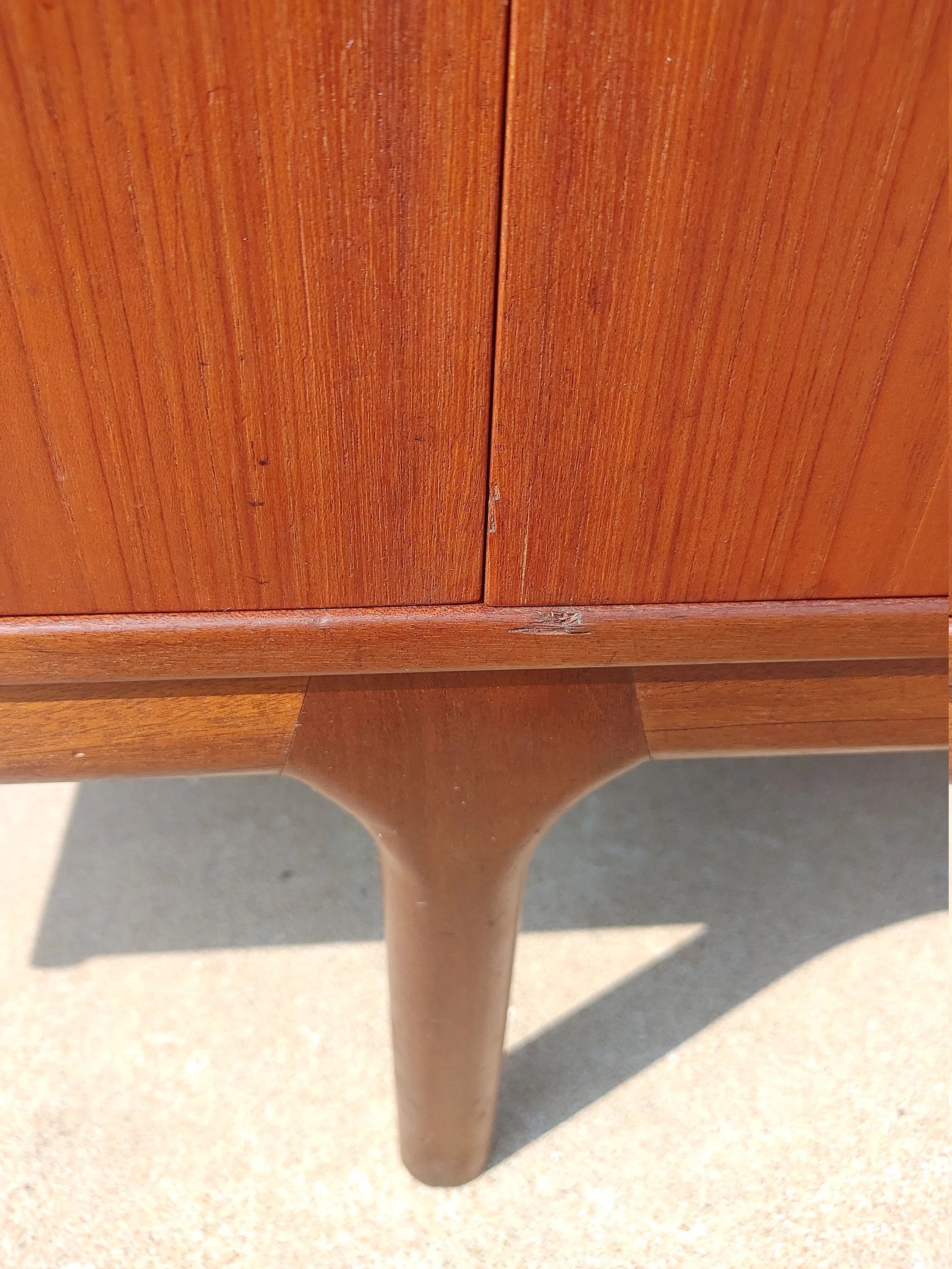 Mid Century Modern Teak English Sideboard by McIntosh