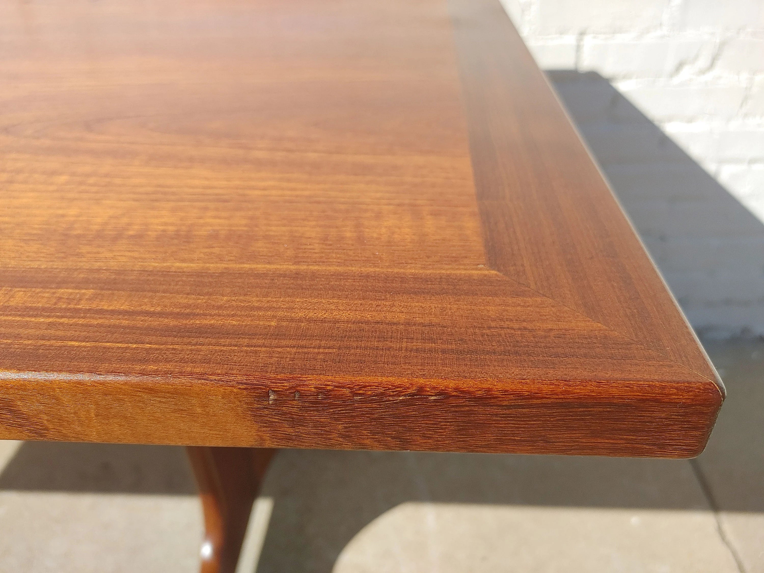 Mid Century English Modern Teak Dining Table