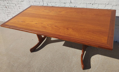 Mid Century English Modern Teak Dining Table