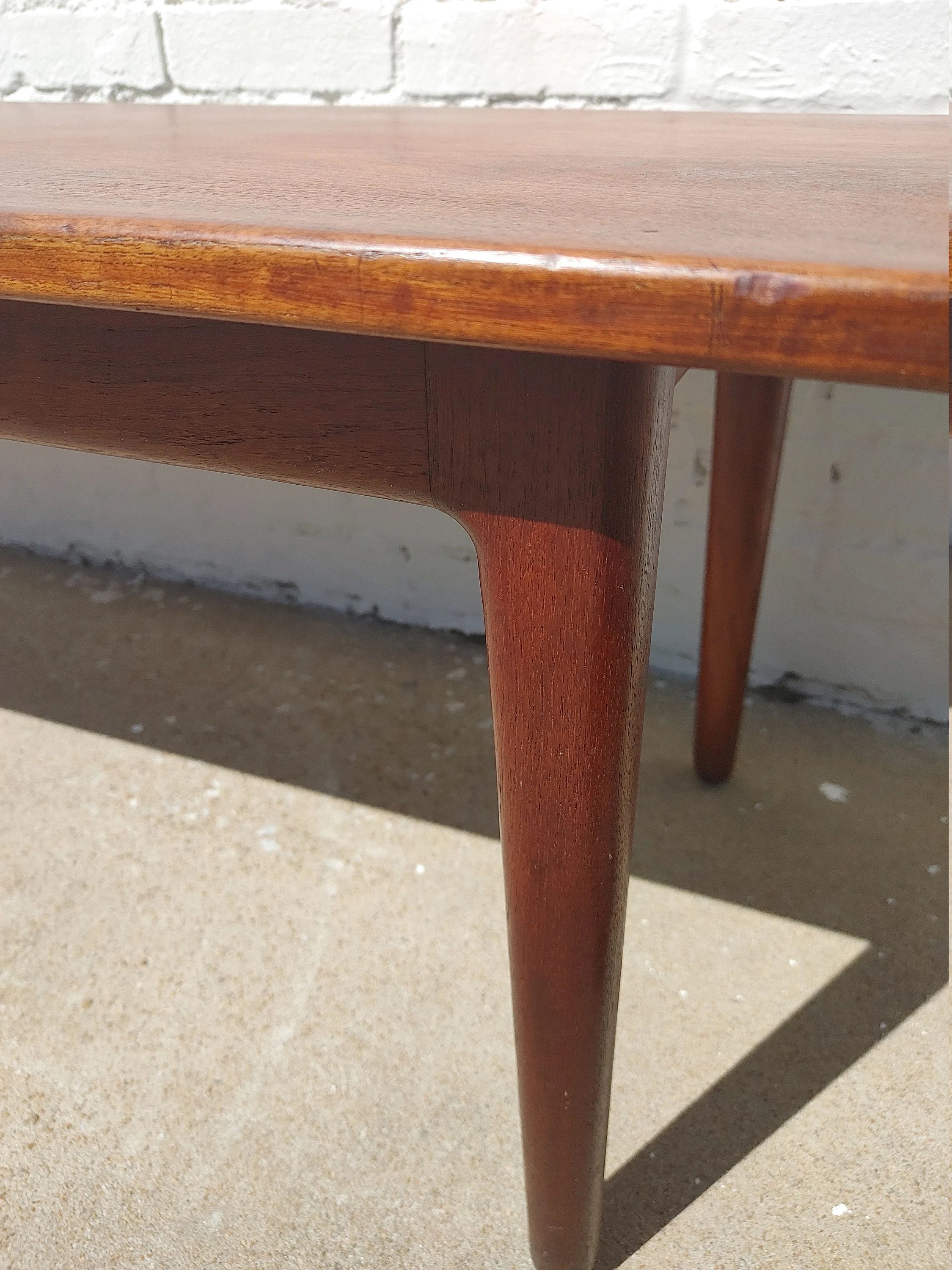 Mid Century Danish Modern Teak Elevating Coffee Table