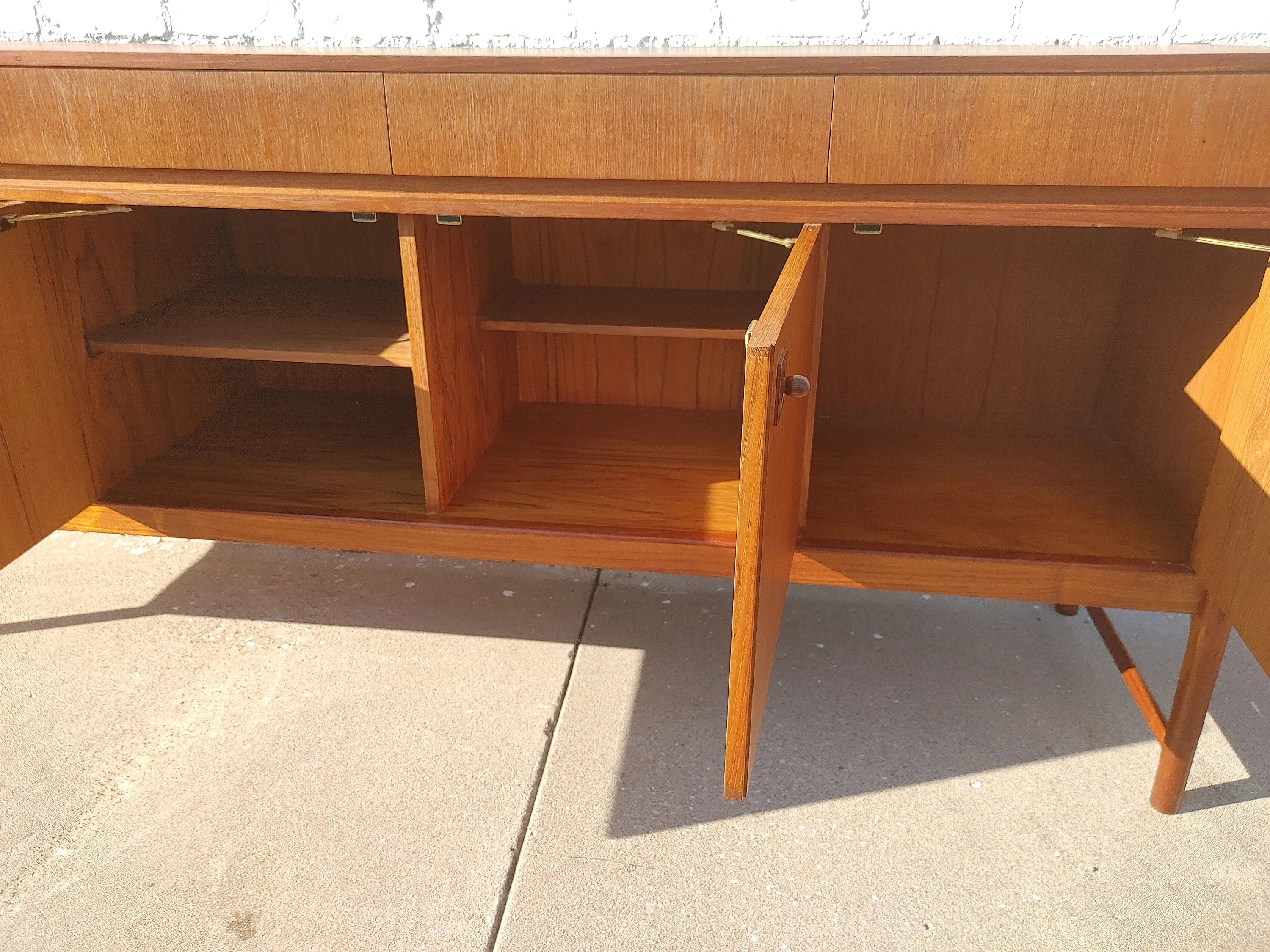 Mid Century Modern English Modern Teak Credenza by McIntosh