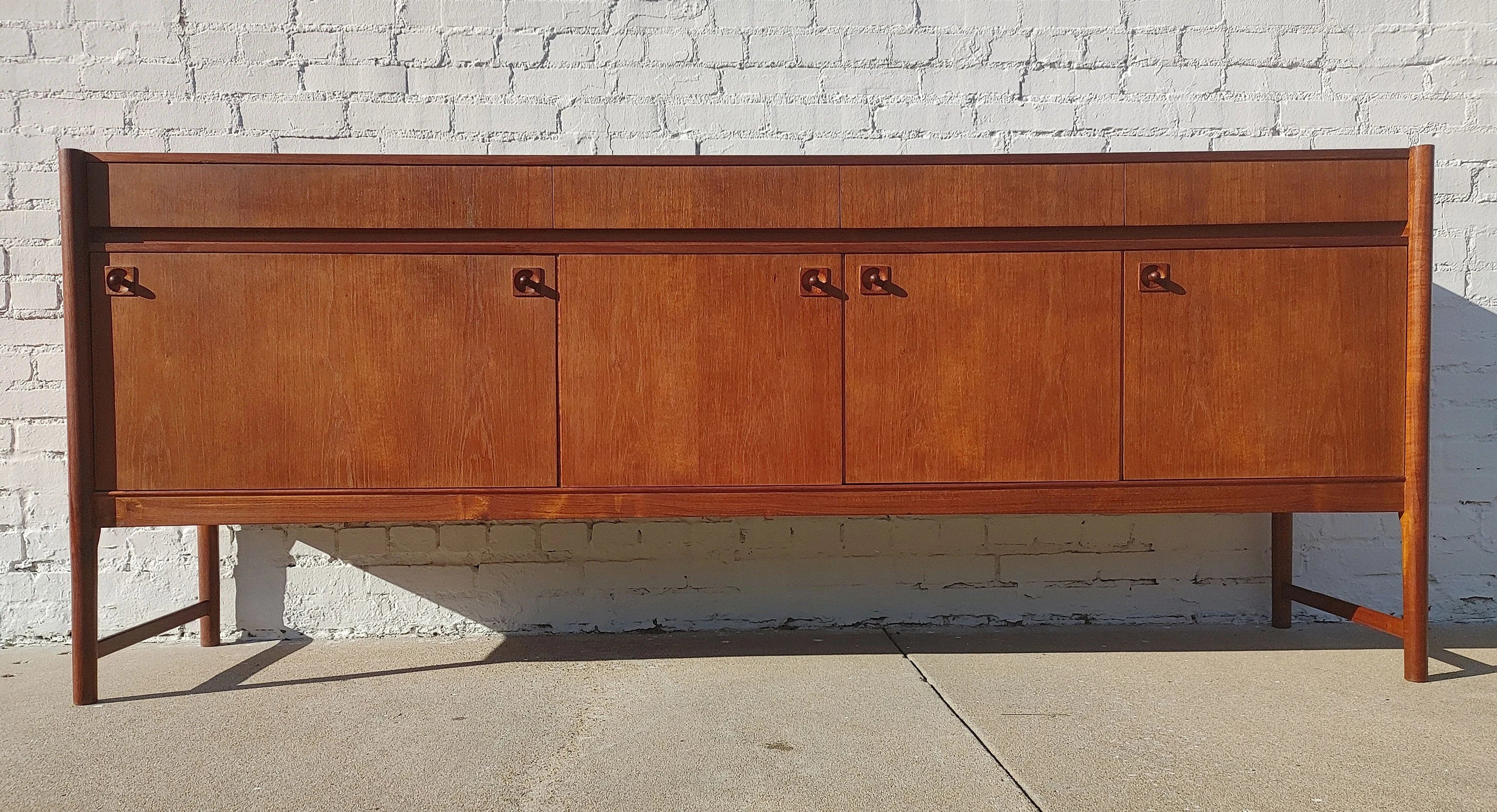 Mid Century Modern English Modern Teak Credenza by McIntosh