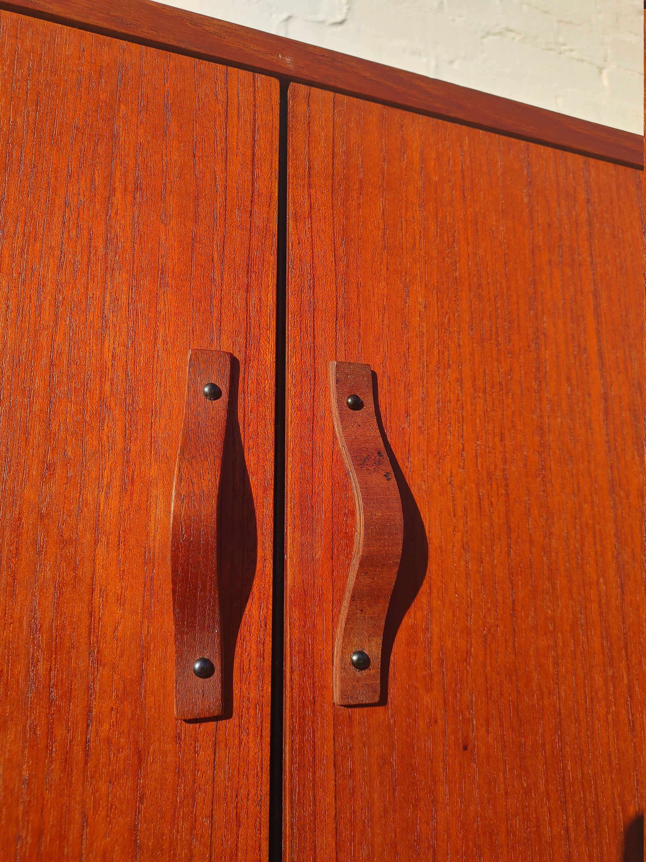 Mid Century Italian Modern Teak Modular Wall Unit