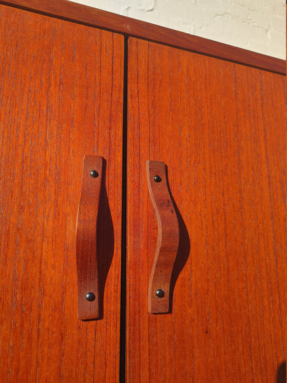Mid Century Italian Modern Teak Modular Wall Unit