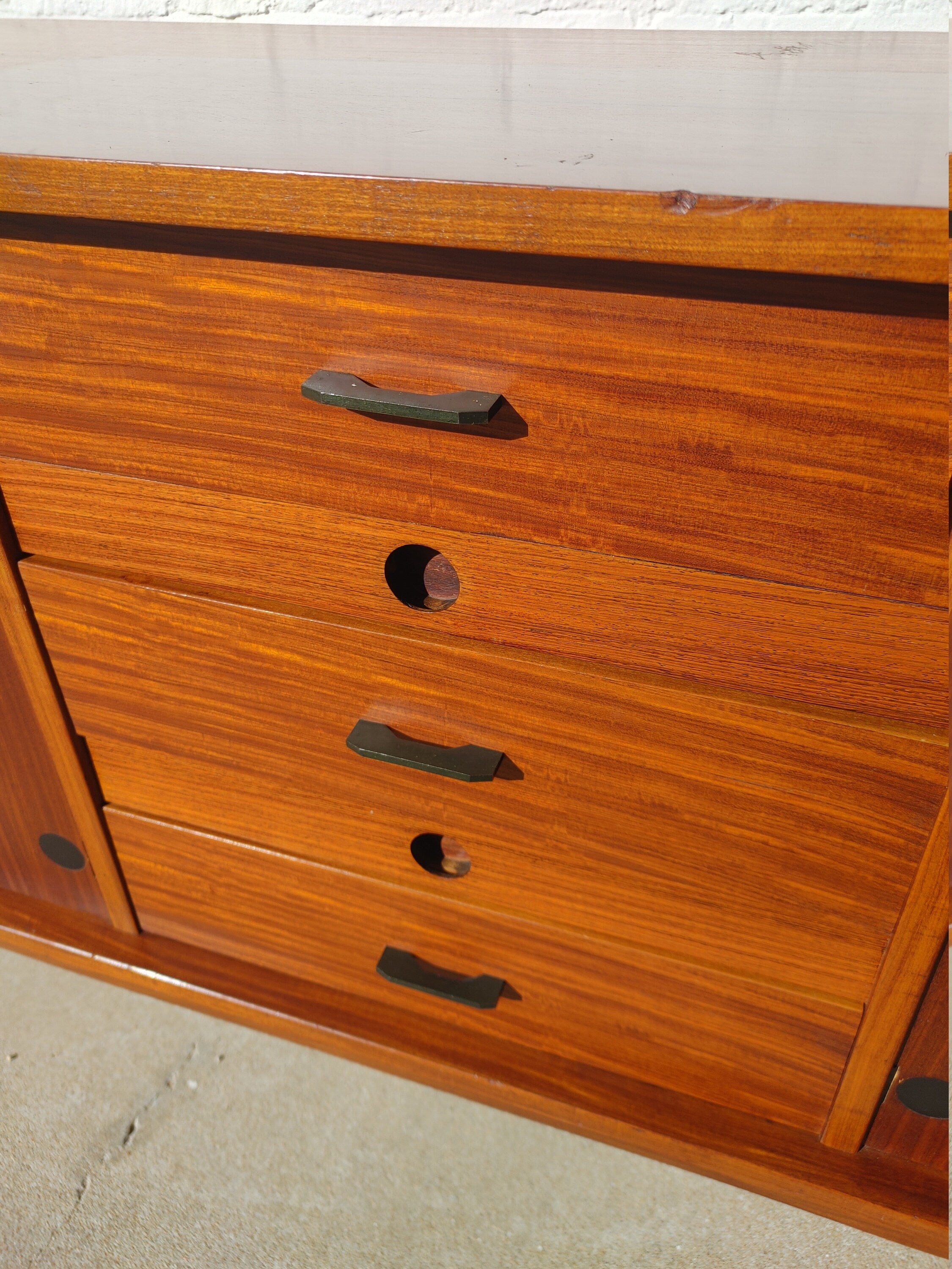 Mid Century Italian Modern Teak Credenza