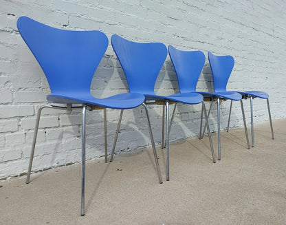 Mid Century Danish Modern Fritz Hansen Series 7 Chairs