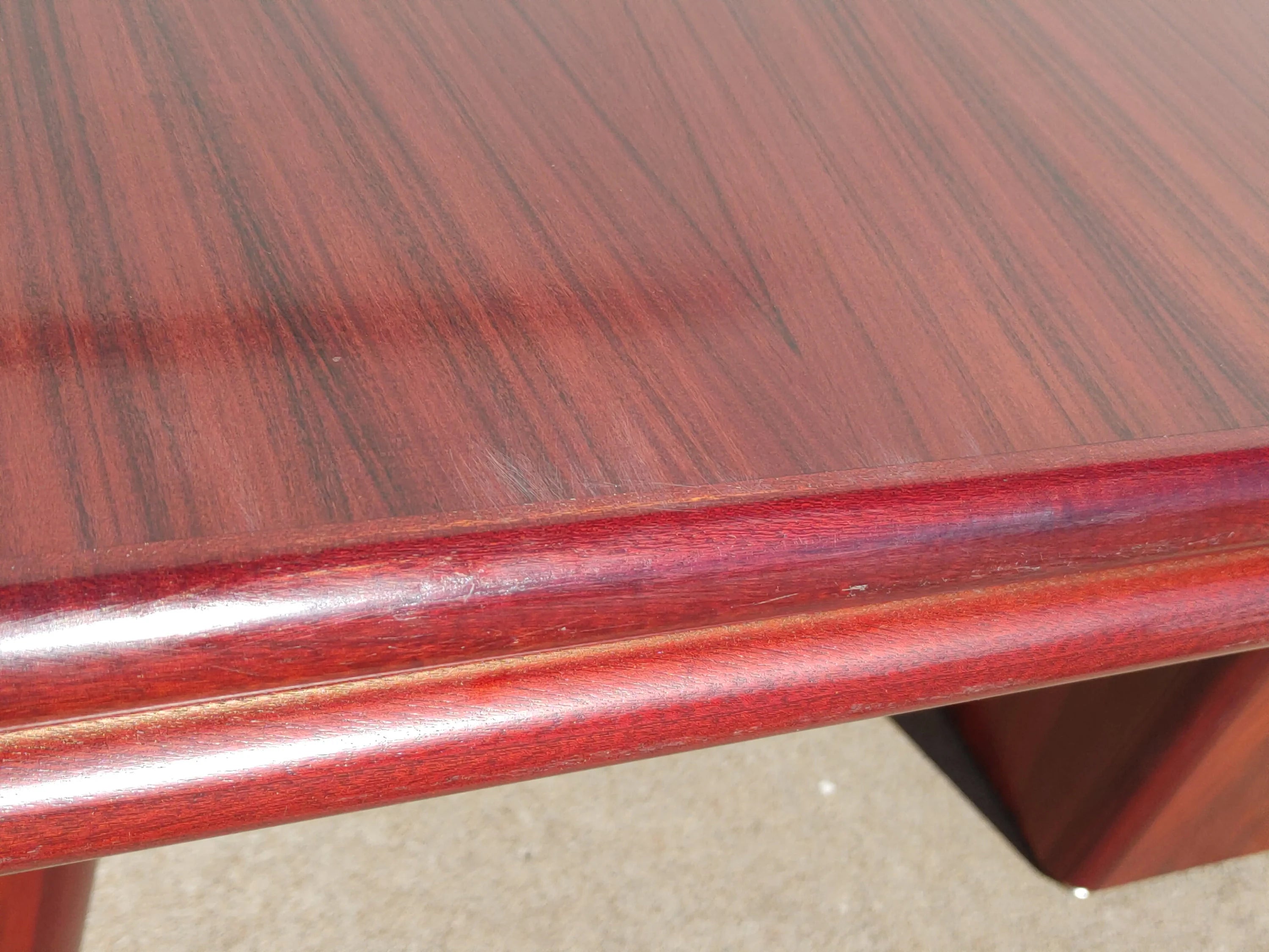 Mid Century Danish Modern Rosewood Dining Table by Sannemann
