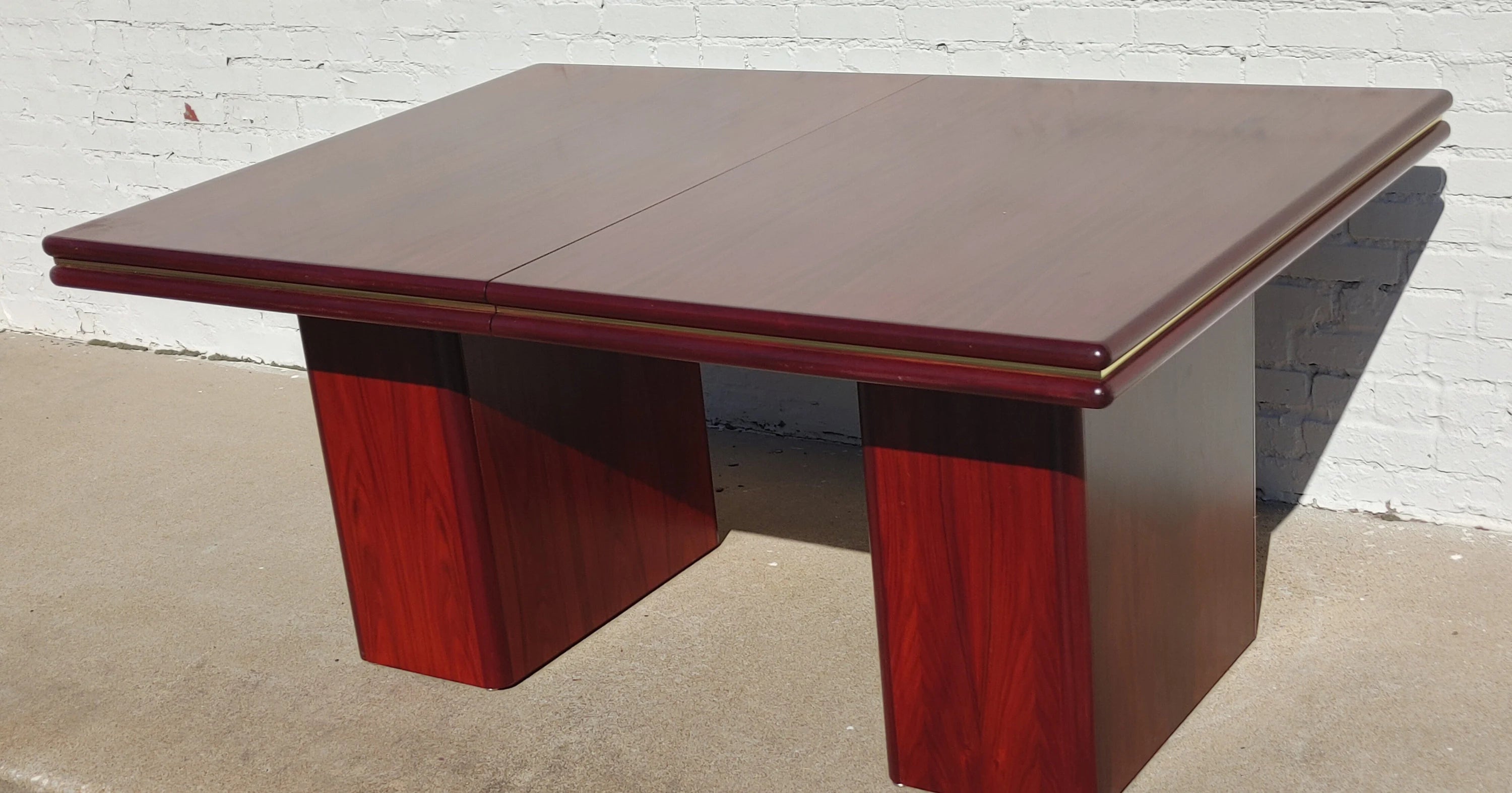 Mid Century Danish Modern Rosewood Dining Table by Sannemann