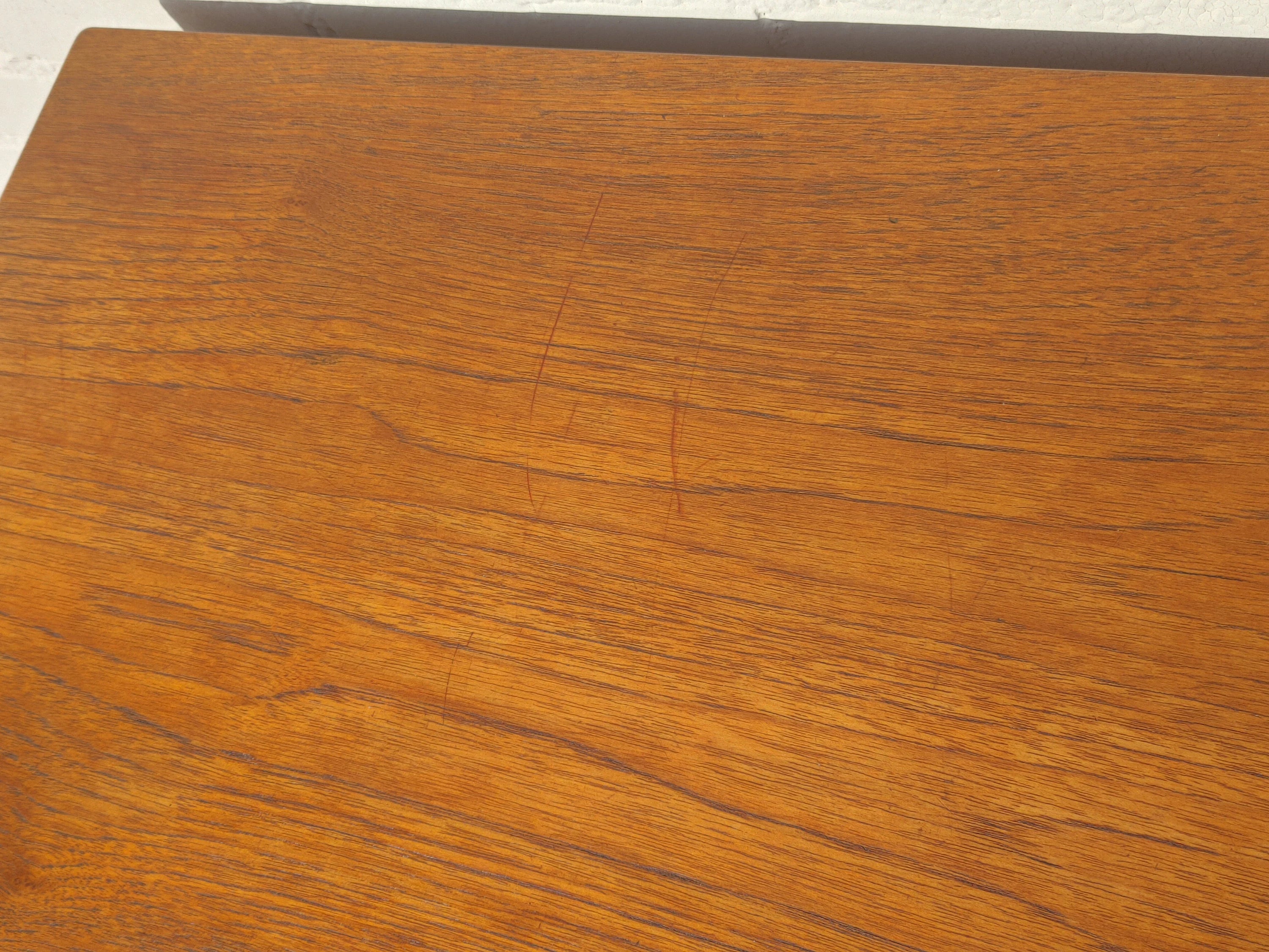 Mid Century English Modern McIntosh Teak Flip Top Nesting Tables
