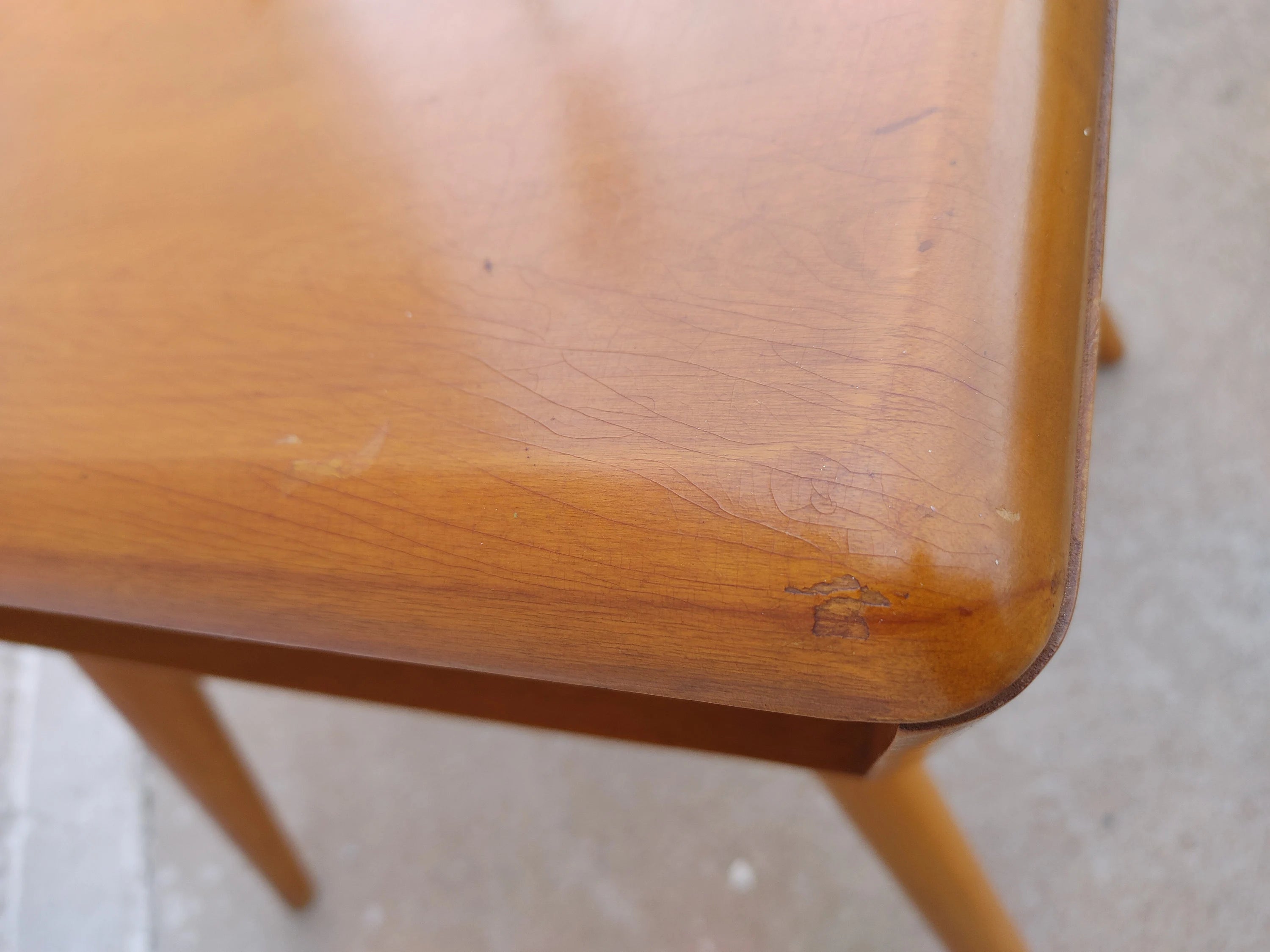 Mid Century Modern Heywood Wakefield Maple Side Table
