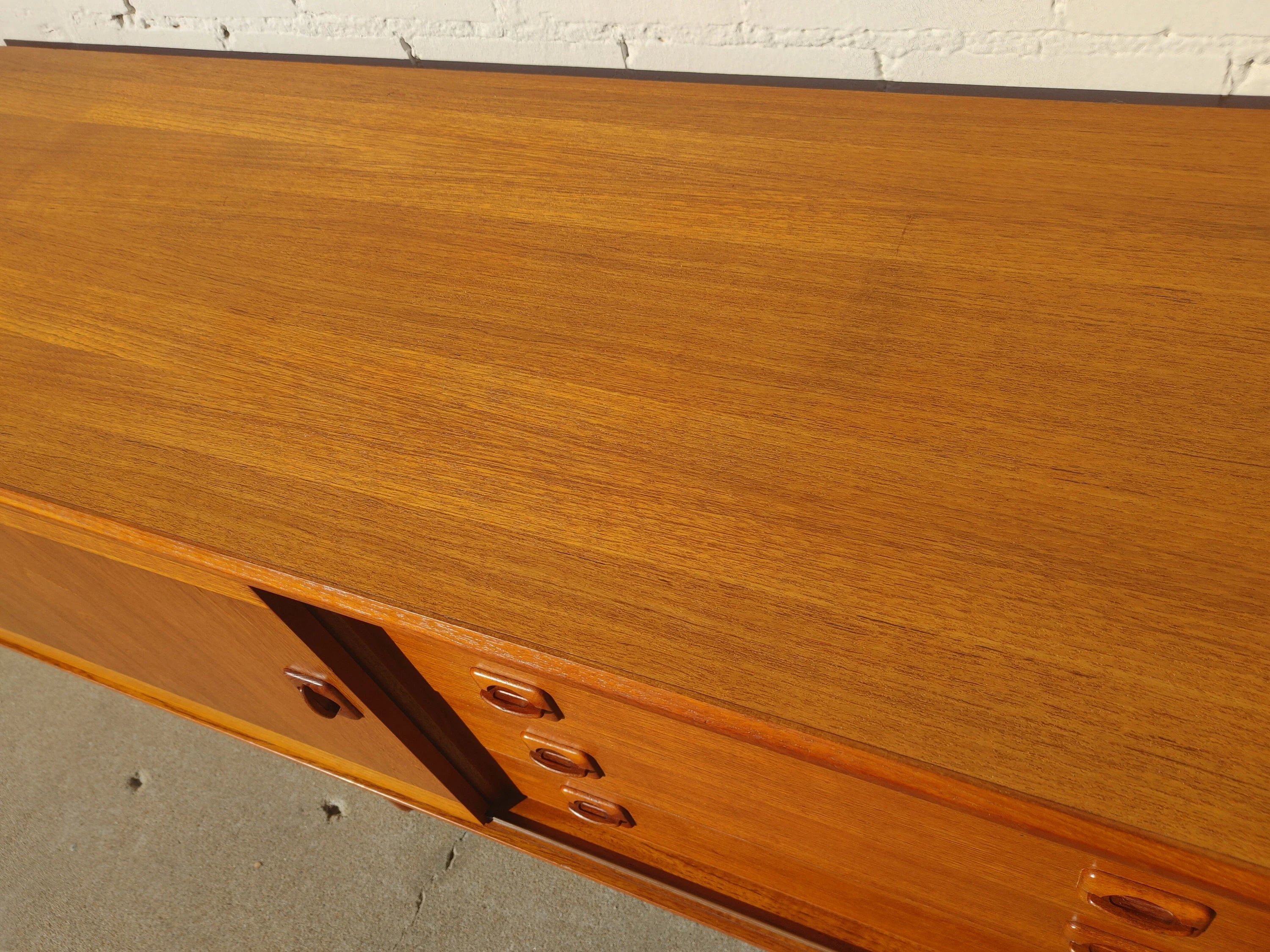 Mid Century Danish Modern Teak Credenza