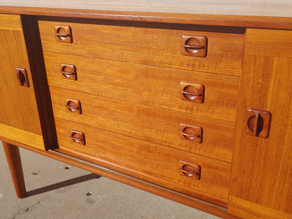 Mid Century Danish Modern Teak Credenza