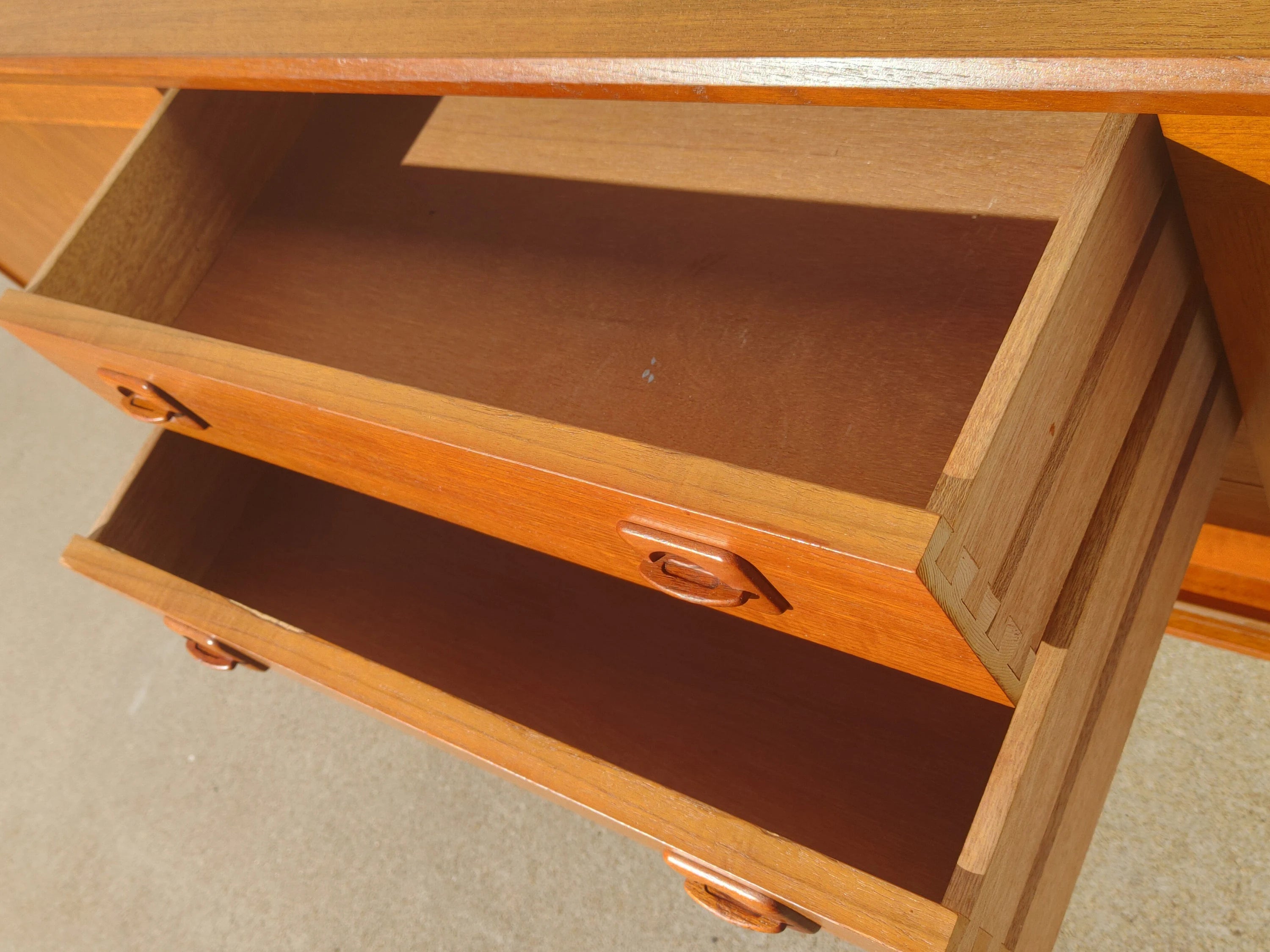 Mid Century Danish Modern Teak Credenza