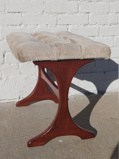 Mid Century English Modern Teak Stool