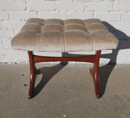 Mid Century English Modern Teak Stool