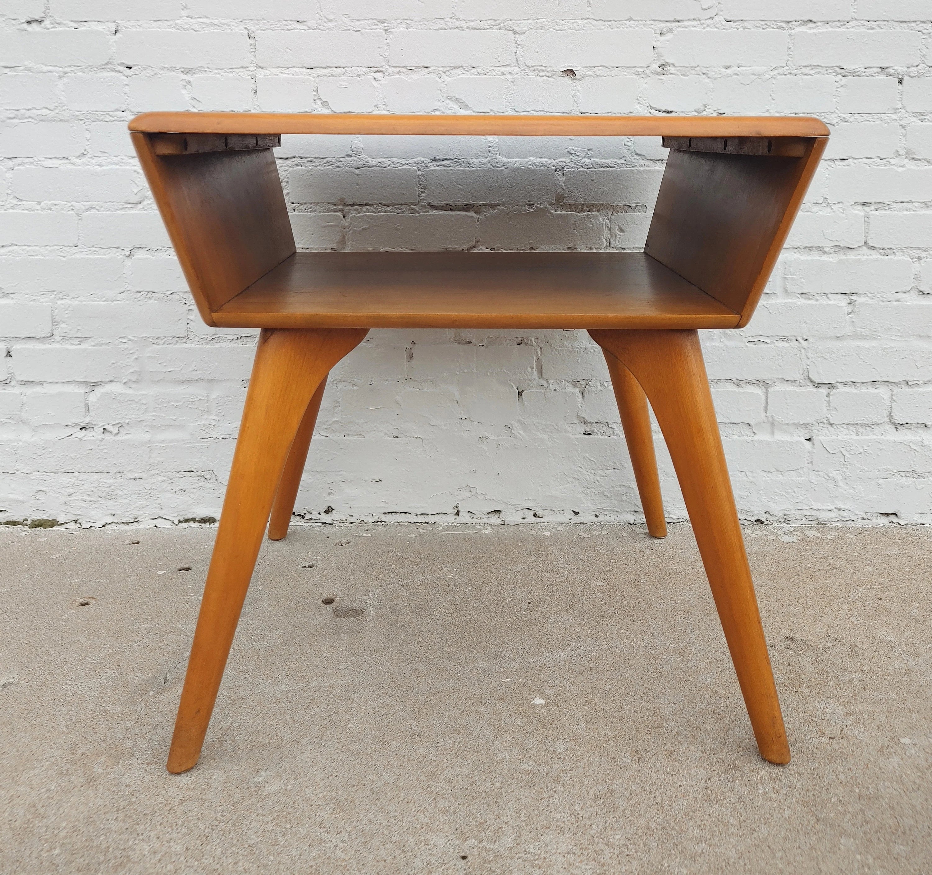 Mid Century Modern Heywood Wakefield Maple Side Table