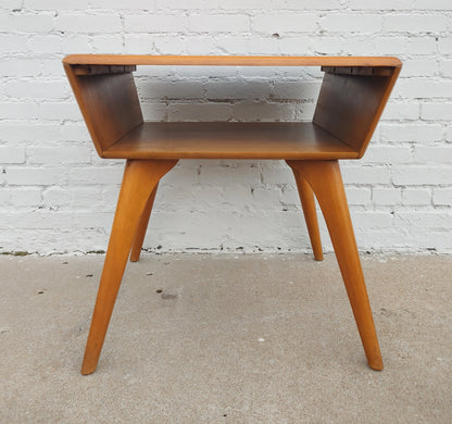 Mid Century Modern Heywood Wakefield Maple Side Table