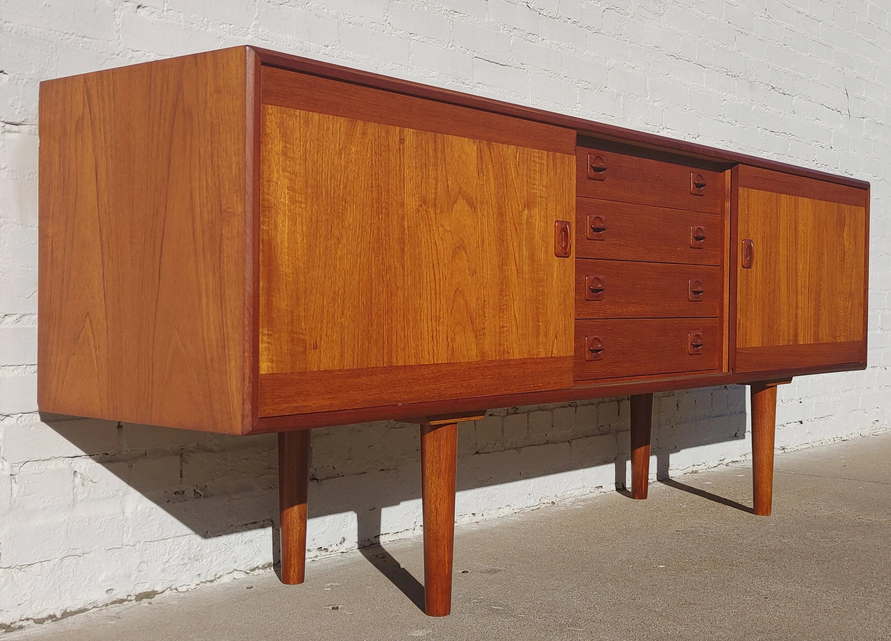 Mid Century Danish Modern Teak Credenza