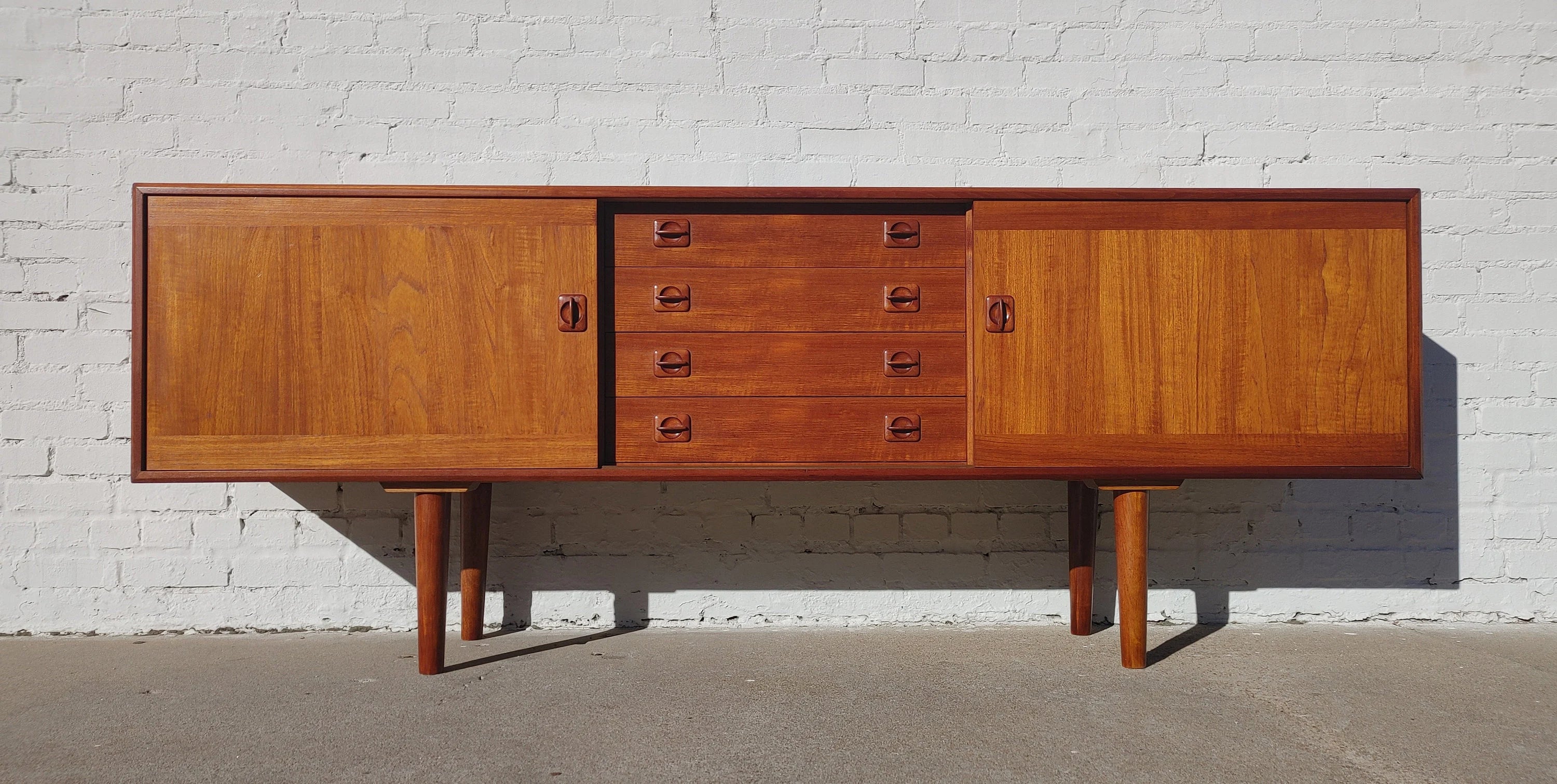 Mid Century Danish Modern Teak Credenza