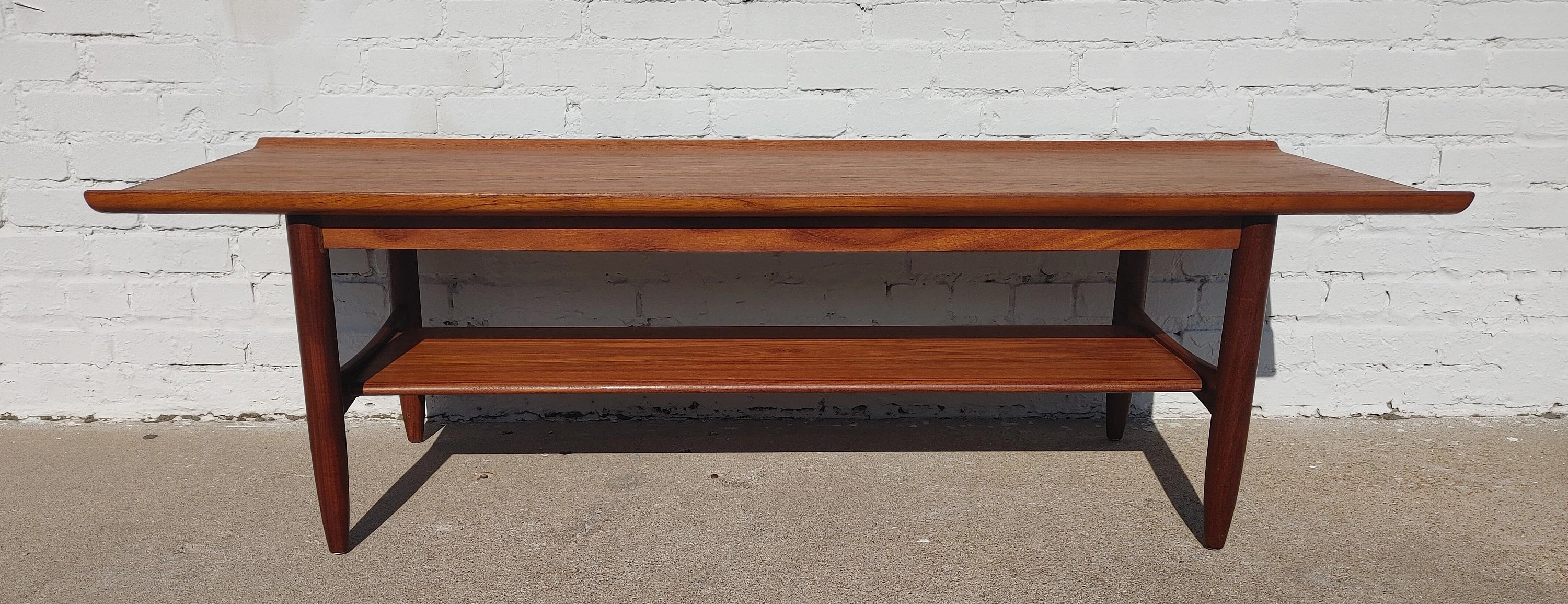 Mid Century Danish Modern Teak Coffee Table