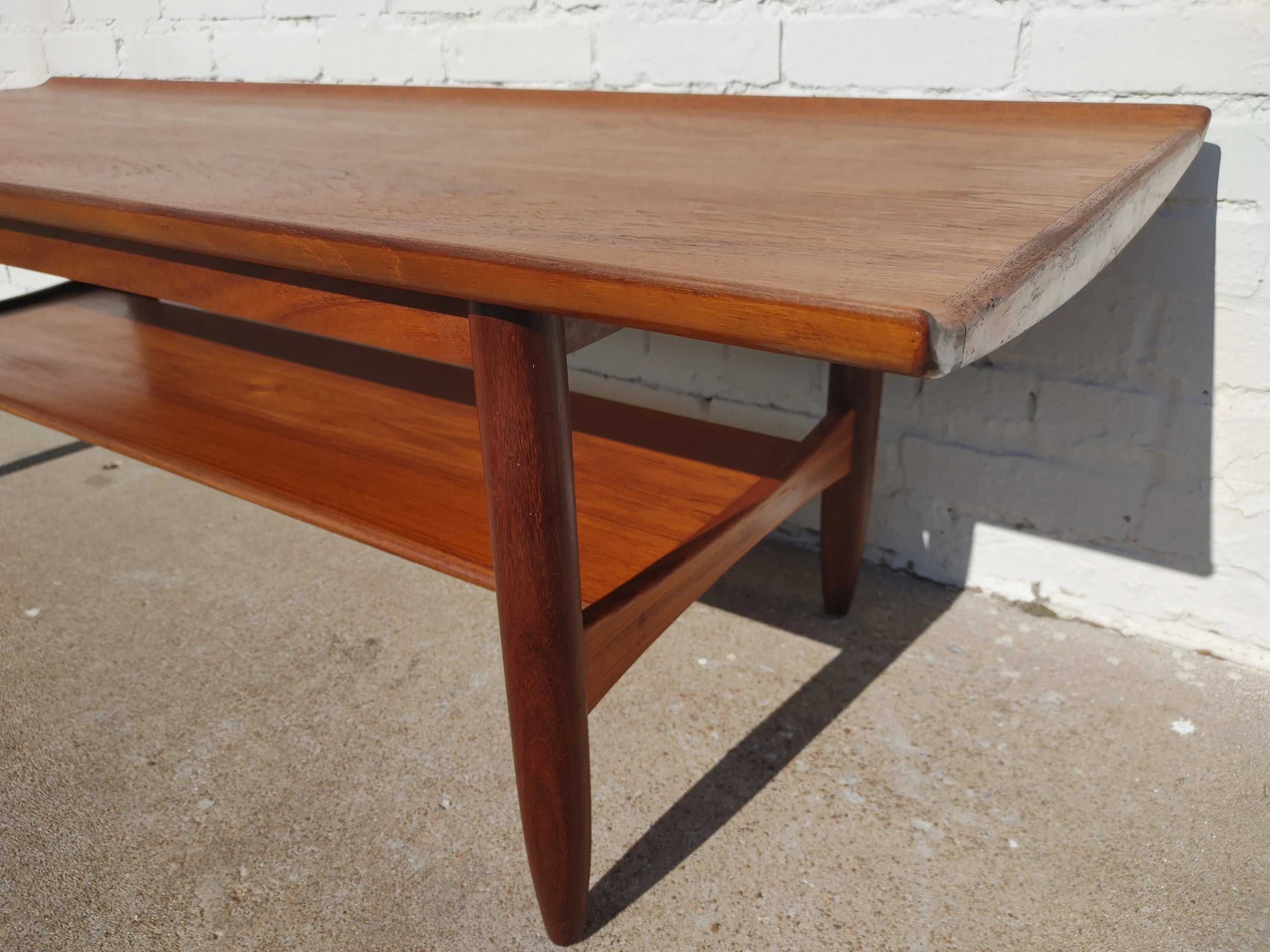Mid Century Danish Modern Teak Coffee Table